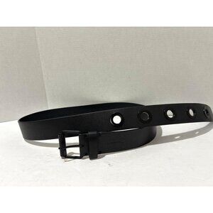 ALLSAINTS MEN'S GENUINE LEATHER BLACK BELT SIZE XL BLACK BUCKLE